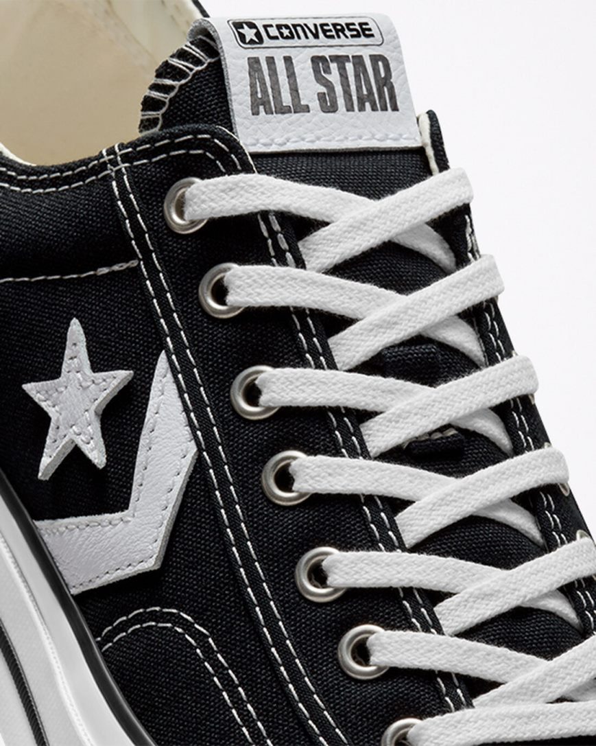 Dámské Boty Nízké Converse Star Player 76 Černé Bílé Černé | CZ SREG83